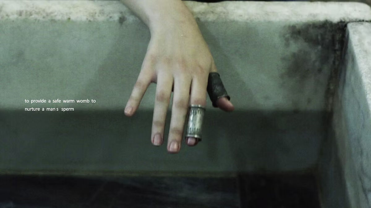 Still from Absent Wound (شعر و سنگ)